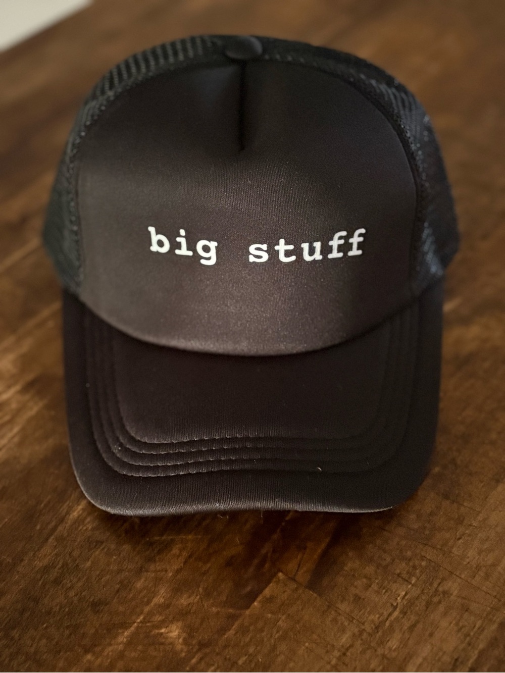 Big Stuff Black Mesh Trucker Cap